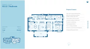 4 pokoje, mieszkanie 124,50 m², piętro 2, oferta nr H2-22, Horizon by Luštica Bay, Tivat, Radovici