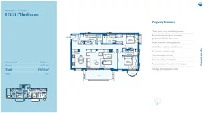 4 pokoje, mieszkanie 114,60 m², piętro 2, oferta nr H3-21, Horizon by Luštica Bay, Tivat, Radovici