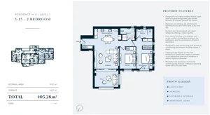 3 pokoje, mieszkanie 91,01 m², piętro 1, oferta nr H5-13, Horizon by Luštica Bay, Tivat, Radovici