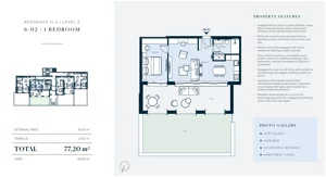 2 pokoje, mieszkanie 50,10 m², parter, oferta nr H6-02, Horizon by Luštica Bay, Tivat, Radovici