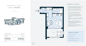 1 pokój, mieszkanie 30,10 m², piętro 1, oferta nr H6-13, Horizon by Luštica Bay, Tivat, Radovici