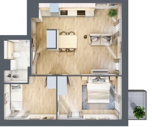 3 pokoje, mieszkanie 52,30 m², piętro 1, oferta nr B.M019, Oh! Praga, Warszawa, Praga Północ, Szmulki, ul. Białostocka 5D