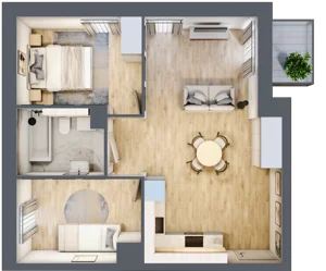 3 pokoje, mieszkanie 50,84 m², piętro 1, oferta nr B.M026, Oh! Praga, Warszawa, Praga Północ, Szmulki, ul. Białostocka 5D