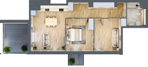 3 pokoje, mieszkanie 69,84 m², piętro 2, oferta nr B.M042, Oh! Praga, Warszawa, Praga Północ, Szmulki, ul. Białostocka 5D