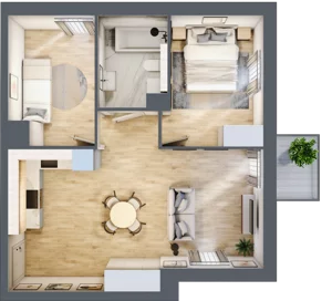 3 pokoje, mieszkanie 51,78 m², piętro 2, oferta nr B.M049, Oh! Praga, Warszawa, Praga Północ, Szmulki, ul. Białostocka 5D