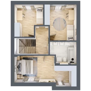Dom 125,00 m², oferta nr 64, Osada Magdalenka 2, Lesznowola, Słomin, ul. Biedronki