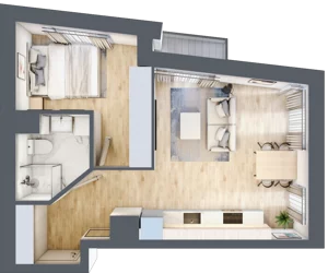 2 pokoje, apartament 38,38 m², piętro 2, oferta nr M214, SeaBreeze, Świnoujście, Osiedle Matejki, ul. Jana Matejki 41