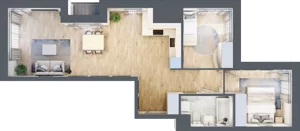 3 pokoje, apartament 61,16 m², piętro 9, oferta nr M906, SeaBreeze, Świnoujście, Osiedle Matejki, ul. Jana Matejki 41