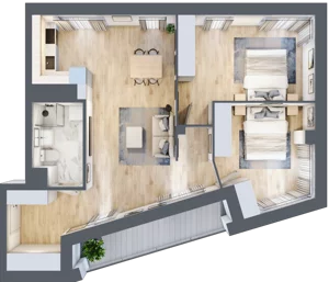 3 pokoje, apartament 69,48 m², piętro 1, oferta nr M111, SeaBreeze, Świnoujście, Osiedle Matejki, ul. Jana Matejki 41