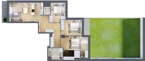 4 pokoje, apartament 89,97 m², piętro 1, oferta nr M108, SeaBreeze, Świnoujście, Osiedle Matejki, ul. Jana Matejki 41