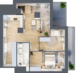 3 pokoje, apartament 62,95 m², piętro 7, oferta nr M708, SeaBreeze, Świnoujście, Osiedle Matejki, ul. Jana Matejki 41