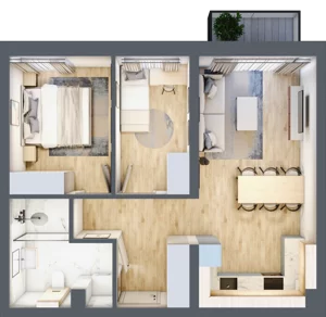3 pokoje, mieszkanie 53,31 m², piętro 4, oferta nr CM25, Nowa Słodownia, Nysa, ul. Słowiańska 18