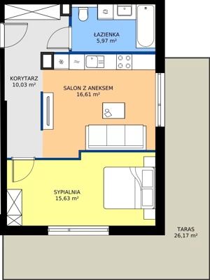4 pokoje, apartament 104,22 m², piętro 2, oferta nr B2.19, Zdrojowa Park bud. 2, Busko-Zdrój, ul. Prof. W. Grotta