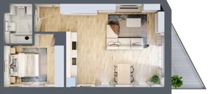 2 pokoje, mieszkanie 54,26 m², piętro 2, oferta nr D06, Kiepury 33, Jelenia Góra, Zabobrze, ul. Jana Kiepury