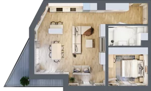 2 pokoje, mieszkanie 65,70 m², piętro 1, oferta nr E04, Kiepury 33, Jelenia Góra, Zabobrze, ul. Jana Kiepury