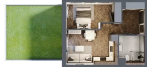 2 pokoje, mieszkanie 36,84 m², parter, oferta nr M03, Punkt Wola, Kraków, Podgórze Duchackie, Wola Duchacka, ul. Trybuny Ludów 15