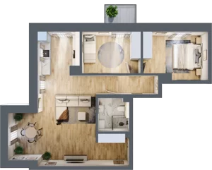 3 pokoje, apartament 79,25 m², piętro 2, oferta nr L12, Paderewskiego 1, Świnoujście, Śródmieście, ul. Paderewskiego 1