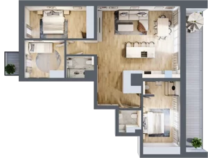 4 pokoje, apartament 97,48 m², piętro 2, oferta nr L14, Paderewskiego 1, Świnoujście, Śródmieście, ul. Paderewskiego 1
