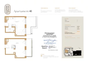 2 pokoje, mieszkanie 46,62 m², piętro 6, oferta nr A40, Lelewela 9, Wrocław, Stare Miasto, ul. Joachima Lelewela 9