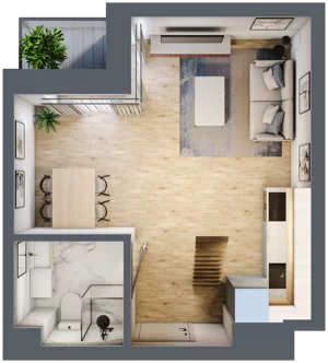 3 pokoje, mieszkanie 55,10 m², piętro 4, oferta nr A28, Lelewela 9, Wrocław, Stare Miasto, ul. Joachima Lelewela 9