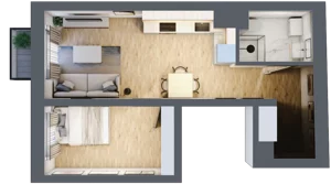 2 pokoje, mieszkanie 37,36 m², piętro 3, oferta nr A15, Lelewela 9, Wrocław, Stare Miasto, ul. Joachima Lelewela 9