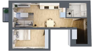 2 pokoje, mieszkanie 37,27 m², piętro 2, oferta nr A8, Lelewela 9, Wrocław, Stare Miasto, ul. Joachima Lelewela 9