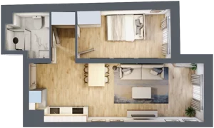2 pokoje, mieszkanie 42,23 m², piętro 2, oferta nr A11, Lelewela 9, Wrocław, Stare Miasto, ul. Joachima Lelewela 9