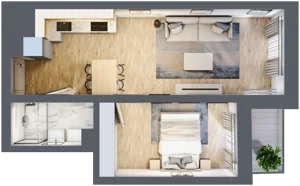 2 pokoje, mieszkanie 35,21 m², piętro 2, oferta nr A12, Lelewela 9, Wrocław, Stare Miasto, ul. Joachima Lelewela 9