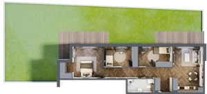 4 pokoje, apartament 69,90 m², parter, oferta nr 2, Rezydencja Wczasowa, Ełk, Szyba, ul. Wczasowa 7