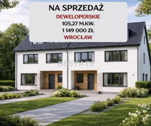 Dom bliźniak 105,27 m², Siechnice, Sprzedaż