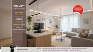 Mieszkanie trzypokojowe 64,55 m², Wrocław, Szczepin, Długa, Sprzedaż