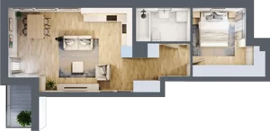 2 pokoje, mieszkanie 49,11 m², piętro 3, oferta nr 18, Stacja Olszynka, Warszawa, Praga Południe, Gocławek, ul. Załęże 14