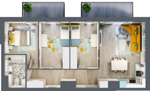 4 pokoje, mieszkanie 70,90 m², piętro 2, oferta nr M11, Nova Leszczyńska, Kielce, Sandomierskie, ul. Leszczyńska 65