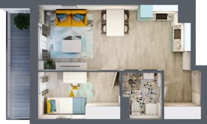 2 pokoje, mieszkanie 39,39 m², piętro 1, oferta nr M5, Nova Leszczyńska, Kielce, Sandomierskie, ul. Leszczyńska 65