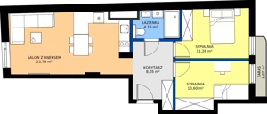 3 pokoje, mieszkanie 57,88 m², piętro 3, oferta nr 36, Fabryka na Pradze Radzymińska 14, Warszawa, Praga Północ, ul. Radzymińska 14