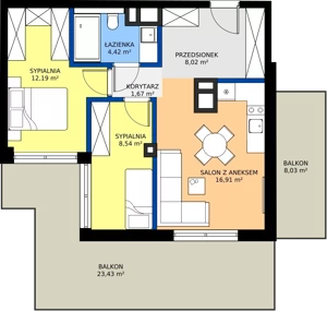 3 pokoje, mieszkanie 51,75 m², piętro 3, oferta nr 31, Fabryka na Pradze Radzymińska 14, Warszawa, Praga Północ, ul. Radzymińska 14