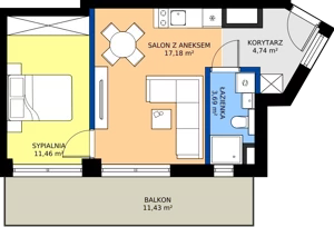 2 pokoje, mieszkanie 37,07 m², piętro 5, oferta nr 43, Fabryka na Pradze Radzymińska 14, Warszawa, Praga Północ, ul. Radzymińska 14
