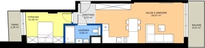 2 pokoje, mieszkanie 47,82 m², piętro 5, oferta nr 44, Fabryka na Pradze Radzymińska 14, Warszawa, Praga Północ, ul. Radzymińska 14