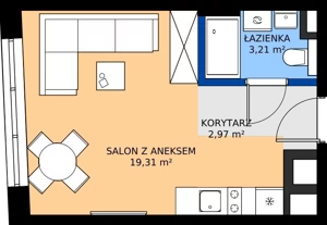 1 pokój, mieszkanie 25,49 m², piętro 1, oferta nr 15, Fabryka na Pradze Radzymińska 14, Warszawa, Praga Północ, ul. Radzymińska 14