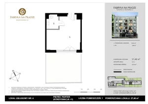 1 pokój, lokal inwestycyjny 27,89 m², piętro 1, oferta nr 8, Fabryka na Pradze Radzymińska 14 - lokale inwestycyjne, Warszawa, Praga Północ, ul. Radzymińska 14