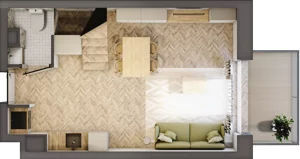 1 pokój, apartament 47,37 m², piętro 2, oferta nr 75, Marina Residence Puck, Puck, ul. Aleja Lipowa 4