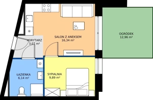 2 pokoje, apartament 35,44 m², parter, oferta nr 28, Marina Residence Puck, Puck, ul. Aleja Lipowa 4