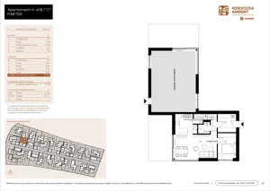 5 pokoi, mieszkanie 101,03 m², parter, oferta nr A18, Kosocicka Ambient, Kraków, Podgórze Duchackie, Piaski Wielkie, ul. Kosocicka
