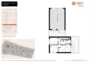 5 pokoi, mieszkanie 101,03 m², parter, oferta nr A18, Kosocicka Ambient, Kraków, Podgórze Duchackie, Piaski Wielkie, ul. Kosocicka