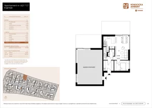 5 pokoi, mieszkanie 101,03 m², parter, oferta nr A21, Kosocicka Ambient, Kraków, Podgórze Duchackie, Piaski Wielkie, ul. Kosocicka