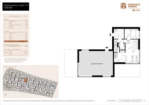 5 pokoi, mieszkanie 101,03 m², parter, oferta nr A22, Kosocicka Ambient, Kraków, Podgórze Duchackie, Piaski Wielkie, ul. Kosocicka