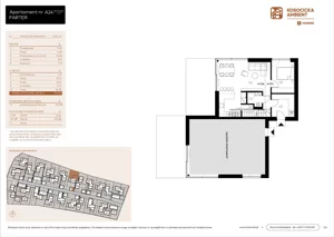 5 pokoi, mieszkanie 101,03 m², parter, oferta nr A24, Kosocicka Ambient, Kraków, Podgórze Duchackie, Piaski Wielkie, ul. Kosocicka