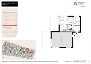 5 pokoi, mieszkanie 101,03 m², parter, oferta nr A29, Kosocicka Ambient, Kraków, Podgórze Duchackie, Piaski Wielkie, ul. Kosocicka