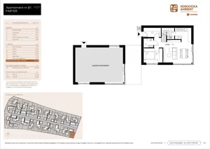 5 pokoi, mieszkanie 101,30 m², parter, oferta nr B1, Kosocicka Ambient, Kraków, Podgórze Duchackie, Piaski Wielkie, ul. Kosocicka