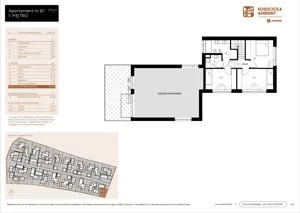 5 pokoi, mieszkanie 101,30 m², parter, oferta nr B1, Kosocicka Ambient, Kraków, Podgórze Duchackie, Piaski Wielkie, ul. Kosocicka